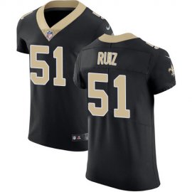 Nike New Orleans Saints #51 Cesar Ruiz Black Team Color Mens Stitched NFL Vapor Untouchable Elite Jersey