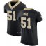 Nike New Orleans Saints #51 Cesar Ruiz Black Team Color Mens Stitched NFL Vapor Untouchable Elite Jersey