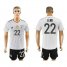 Germany #22 Leno White Home Soccer Country Jersey