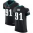 Nike Philadelphia Eagles #91 Fletcher Cox Black Alternate Mens Stitched NFL Vapor Untouchable Elite Jersey