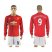 Manchester United #9 Ibrahimovic Red Home Long Sleeves Soccer Club Jersey