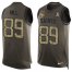 Nike New Orleans Saints #89 Josh Hill Green Mens Stitched NFL Limited Salute To Service Tank Top Jersey