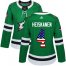 Adidas Dallas Stars #4 Miro Heiskanen Green Home Authentic USA Flag Womens Stitched NHL Jersey