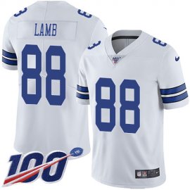 Nike Dallas Cowboys #88 CeeDee Lamb White Youth Stitched NFL 100th Season Vapor Untouchable Limited Jersey