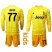 Juventus #77 Buffon Yellow Goalkeeper Long Sleeves Kid Soccer Club Jersey