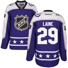 Winnipeg Jets #29 Patrik Laine Purple 2017 All-Star Central Division Womens Stitched NHL Jersey