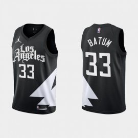 Los Angeles Los Angeles Clippers #33 Nicolas Batum Black Mens Nike NBA 2022-23 Statement Edition Jersey Mens