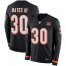 Nike Cincinnati Bengals #30 Jessie Bates III Black Team Color Mens Stitched NFL Limited Therma Long Sleeve Jersey