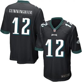 Nike Philadelphia Eagles #12 Randall Cunningham Black Alternate Youth Stitched NFL New Elite Jersey