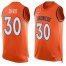 Nike Denver Broncos #30 Terrell Davis Orange Team Color Mens Stitched NFL Limited Tank Top Jersey