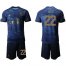 Real Madrid #22 Isco Dark Blue Soccer Club Jersey