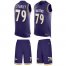 Nike Baltimore Ravens #79 Ronnie Stanley Purple Team Color Mens Stitched NFL Limited Tank Top Suit Jersey
