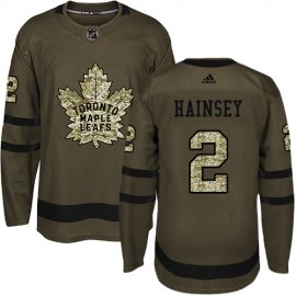 Adidas Toronto Maple Leafs #2 Ron Hainsey Green Salute to Service Stitched NHL Jersey