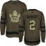 Adidas Toronto Maple Leafs #2 Ron Hainsey Green Salute to Service Stitched NHL Jersey