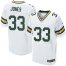 Nike Green Bay Packers #33 Aaron Jones White Mens Stitched NFL Elite Jersey