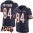Nike Chicago Bears #84 Cordarrelle Patterson Navy Blue Team Color Mens Stitched NFL 100th Season Vapor Untouchable Limited Jersey