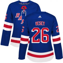 Adidas New York Rangers #26 Jimmy Vesey Royal Blue Home Authentic Womens Stitched NHL Jersey
