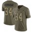 Nike New England Patriots #34 Rex Burkhead Olive/Camo Mens Stitched NFL Limited 2017 Salute To Service Jersey