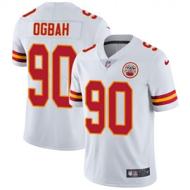 Nike Kansas City Chiefs #90 Emmanuel Ogbah White Mens Stitched NFL Vapor Untouchable Limited Jersey