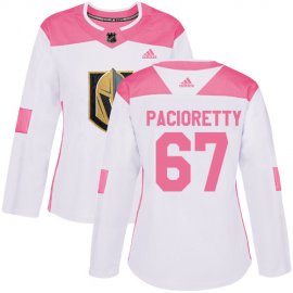Adidas Vegas Golden Knights #67 Max Pacioretty White/Pink Authentic Fashion Womens Stitched NHL Jersey