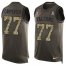 Nike Atlanta Falcons #77 James Carpenter Green Mens Stitched NFL Limited Salute To Service Tank Top Jersey