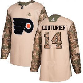Adidas Philadelphia Flyers #14 Sean Couturier Camo Authentic 2017 Veterans Day Stitched NHL Jersey