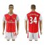 Arsenal #34 Coquelin Home Soccer Club Jersey
