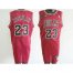 Chicago Bulls 23 jordan bright red jerseys Cheap