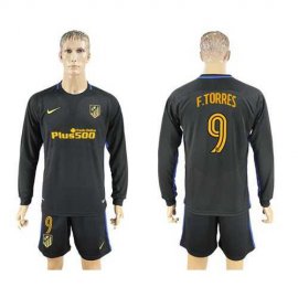 Atletico Madrid #9 F.Torres Away Long Sleeves Soccer Club Jersey