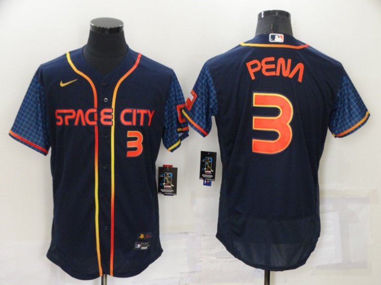 Astros 3 Jeremy Pena Navy Nike 2022 City Connect Flexbase Jersey Astros 3 Jeremy Pena Navy Nike 2022 City Connect Flexbase Jersey