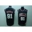 Chicago Bulls 91 Rodman Black Jerseys Cheap