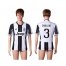 Juventus #3 Chiellini Home Soccer Club Jersey