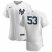 New York Yankees #53 Zack Britton Mens Nike White Navy Home 2020 Authentic Player MLB Jersey