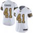 Nike New Orleans Saints #41 Alvin Kamara White Womens Stitched NFL Limited Rush Jersey