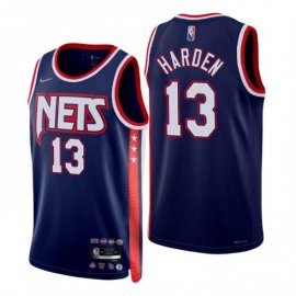 Brooklyn Brooklyn Nets #13 James Harden Mens Nike Navy 2021/22 Swingman NBA Jersey – City Edition Mens