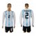 Argentina #2 Mercado Home Long Sleeves Soccer Country Jersey
