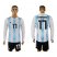 Argentina #17 Otamendi Home Long Sleeves Soccer Country Jersey