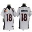 Nike Denver Broncos #18 Peyton Manning White With C Patch Youth Stitched NFL Elite Jersey