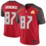 Nike Tampa Bay Buccaneers #87 Rob Gronkowski Red Team Color Mens Super Bowl LV Champions Patch NFL Vapor Untouchable Limited Jersey