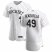 Colorado Rockies #49 Antonio Senzatela Mens Nike White Home 2020 Authentic Player MLB Jersey