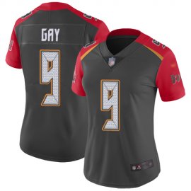 Nike Tampa Bay Buccaneers #9 Matt Gay Gray Womens Stitched NFL Limited Inverted Legend Jersey