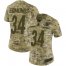 Nike Pittsburgh Steelers #34 Terrell Edmunds Camo Womens Stitched NFL Limited 2018 Salute to Service Jersey