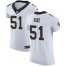 Nike New Orleans Saints #51 Cesar Ruiz White Mens Stitched NFL New Elite Jersey