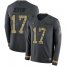 Nike Philadelphia Eagles #17 Alshon Jeffery Anthracite Salute to Service Youth Stitched NFL Limited Therma Long Sleeve Jersey