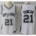 Mens Nike San Antonio Spurs #21 Tim Duncan White NBA Authentic Association Edition Jersey