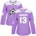 Adidas Dallas Stars #13 Mattias Janmark Purple Authentic Fights Cancer Womens Stitched NHL Jersey