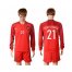 Portugal #21 Nuno Gomes Home Long Sleeves Soccer Country Jersey