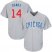 Chicago Cubs #14 Ernie Banks Grey Road Stitched Youth MLB Jersey