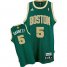 Boston Celtics 5 Kevin Garnett Green Gold Number Jersey Cheap