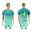 Barcelona #4 I.Rakitic Sec Away Soccer Club Jersey